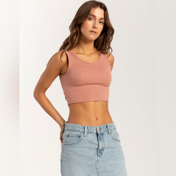 NWT - Roxy Good Keepsake Crop Top in Mauve - Size XS - Picture 1 of 4